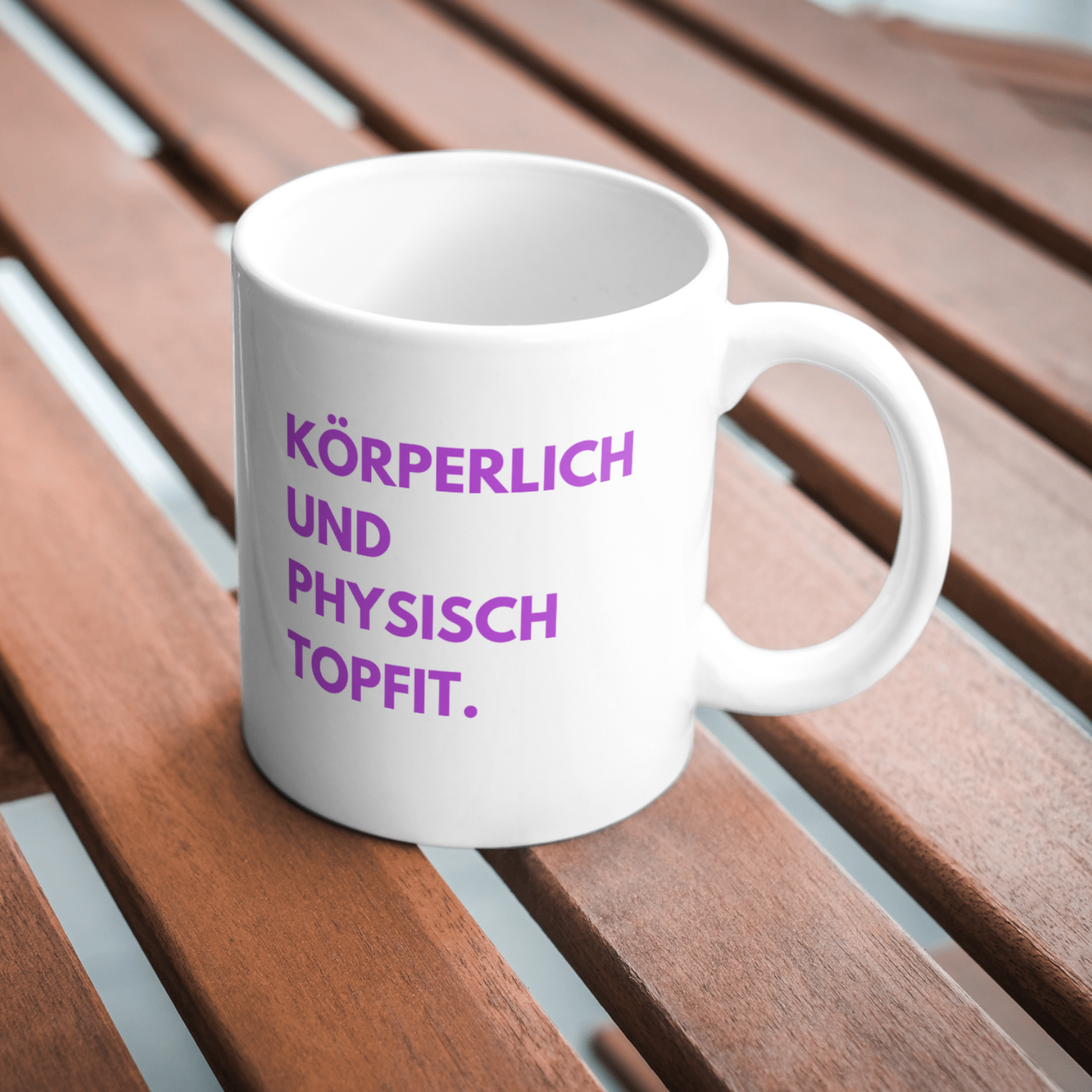 Topfit - Weisse Tasse
