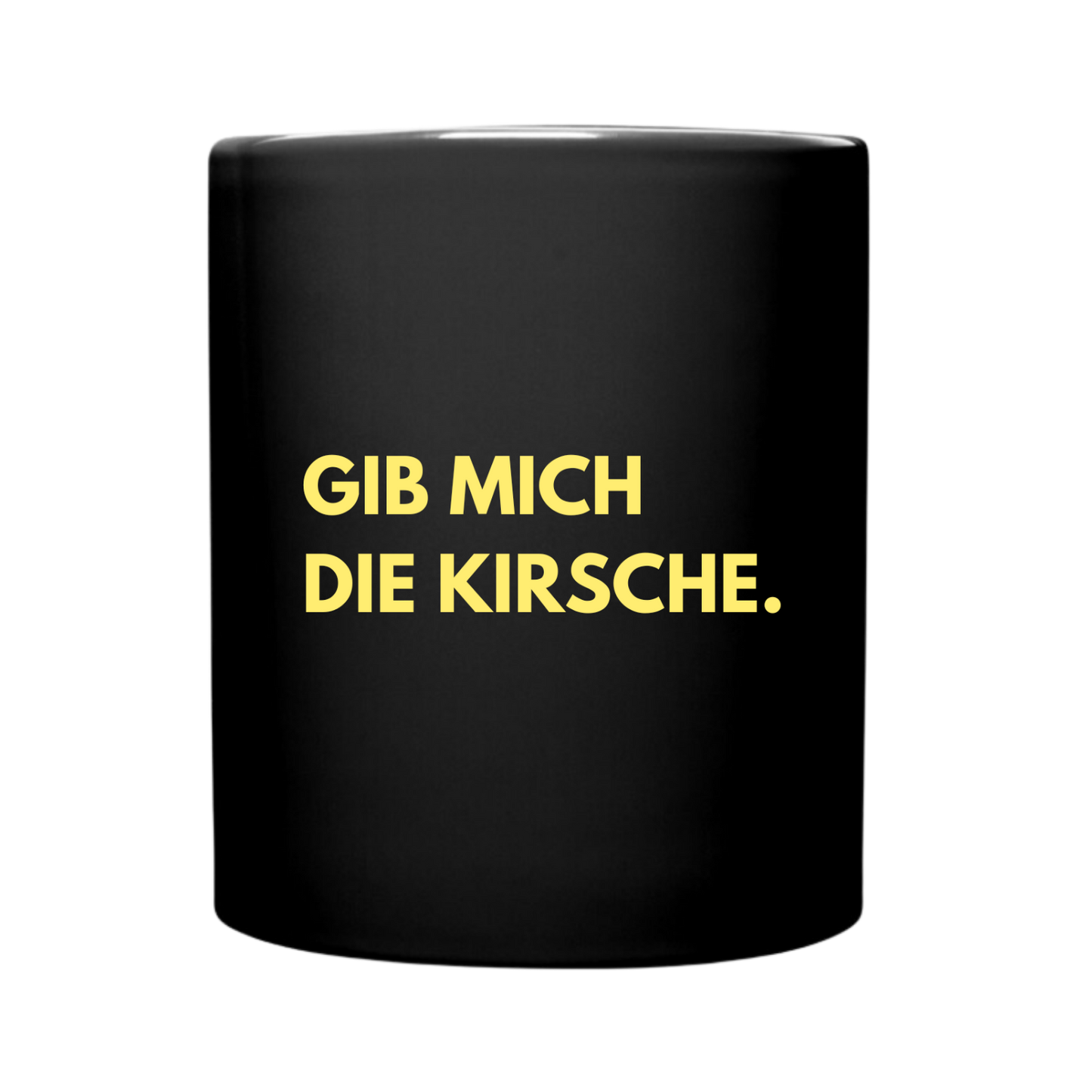 Kirsche - Schwarze Tasse