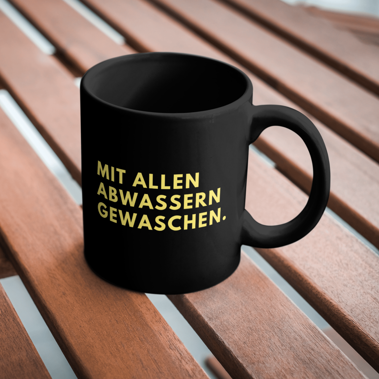 Schlitzohr - Schwarze Tasse