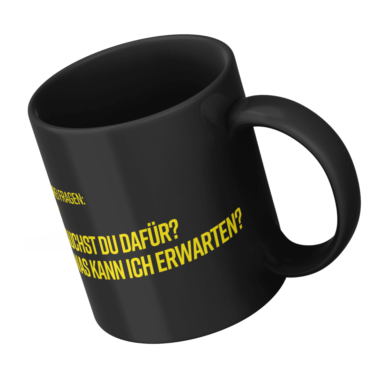 Expectations - Schwarze Tasse - FUMS Shop