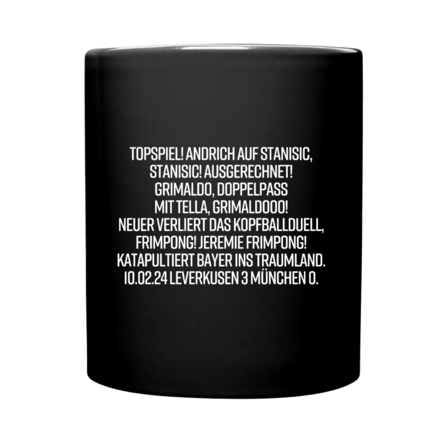 Topspiel - Schwarze Tasse - FUMS Shop