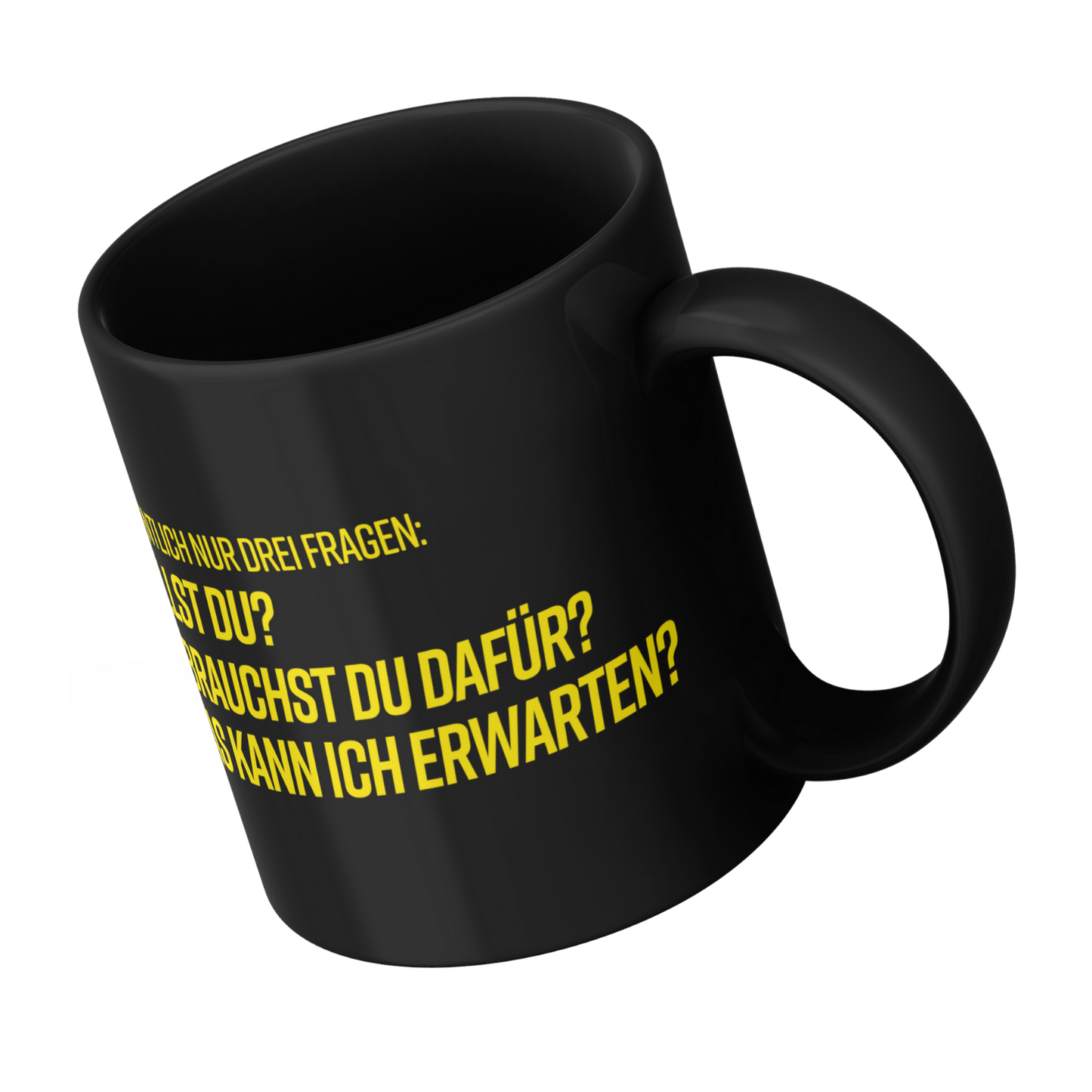 Expectations - Schwarze Tasse