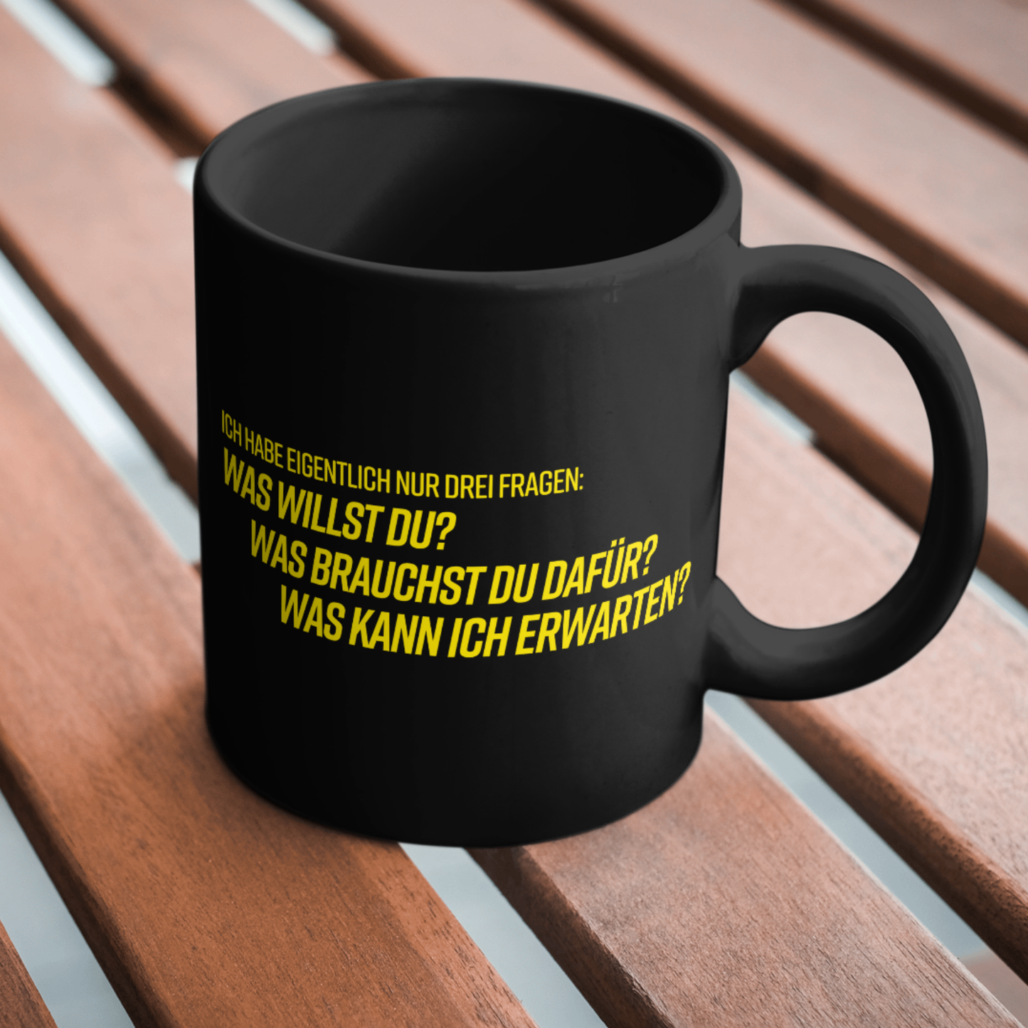 Expectations - Schwarze Tasse