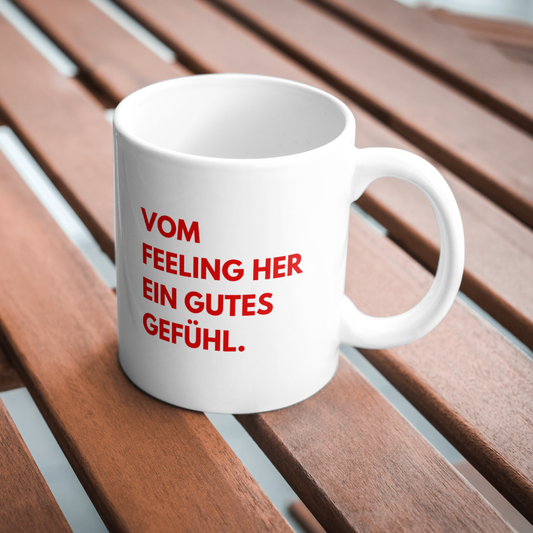 Feelings - Weisse Tasse