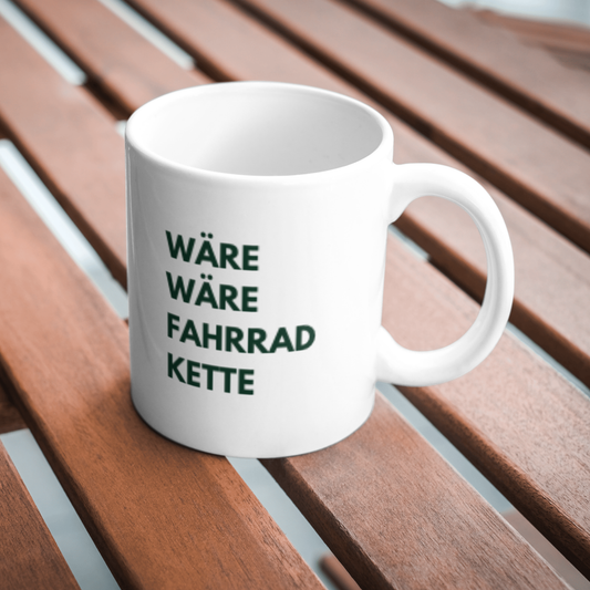 FAHRRADKETTE - Weisse Tasse